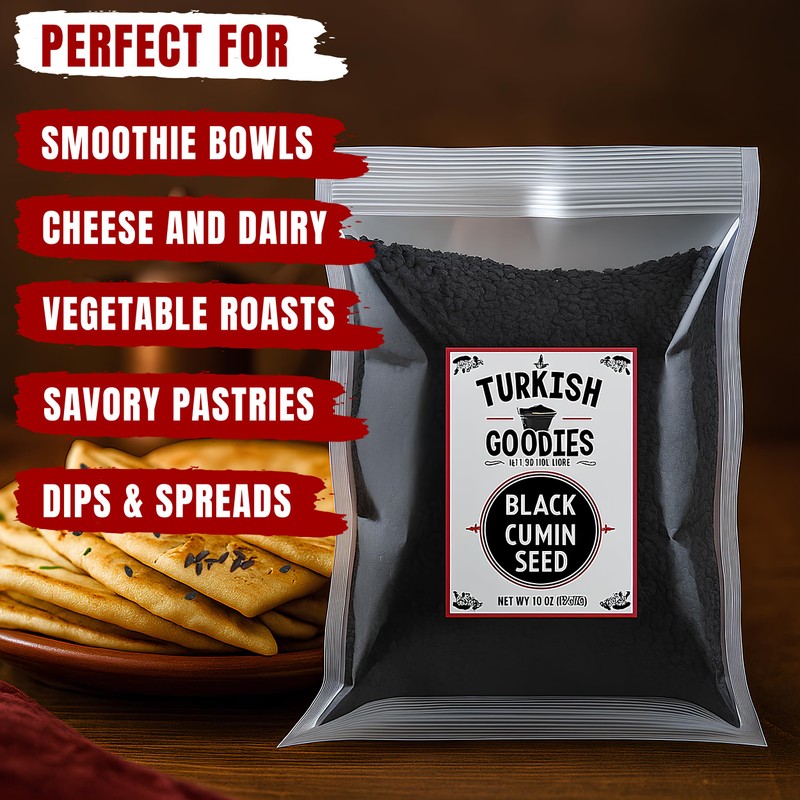 Black Cumin Seeds 16oz (1lb) – Whole Nigella Sativa Seed