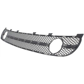FITRITE AUTO PARTS New Front Bumper Grille for 2001-2005 Volkswagen Beetle, Center, Mesh Insert, Textured Black, with Fog Light Hole VW1036104 1C0807681E01C