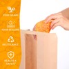 100 Pcs Paper Bread Bags for Homemade Bread, Kraft Sourdough
