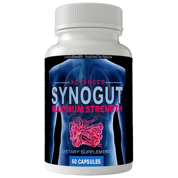 Synogut Advanced Maximum Strength Digestive Health and Metabolism Support Supplement Pills for Constipation