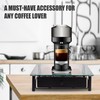Tempered Glass Coffee Pod Drawer,Nespresso Vertuo Pod Holder Drawer for