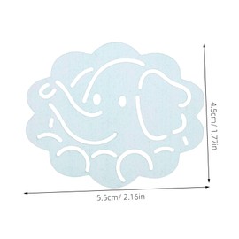 Baluue 50pcs Portable Soap Sheets for Travel Cartoon Elephant Pattern Convenient Soap for Adults Boys and Girls Lightweight and Sanitary Hand Washing for Outdoor Use