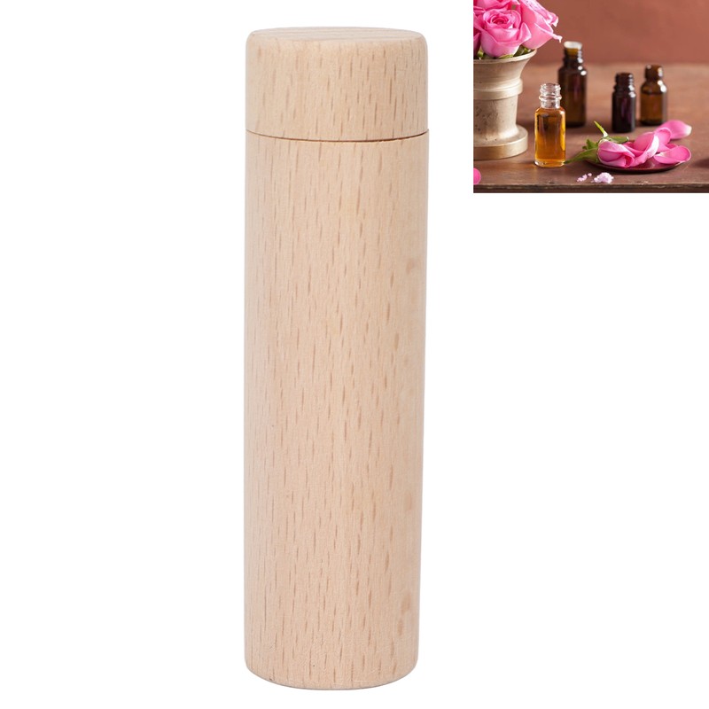 Aromatherapy Diffuser Relax Portable Car Nasal Beech Wooden Essential Oil