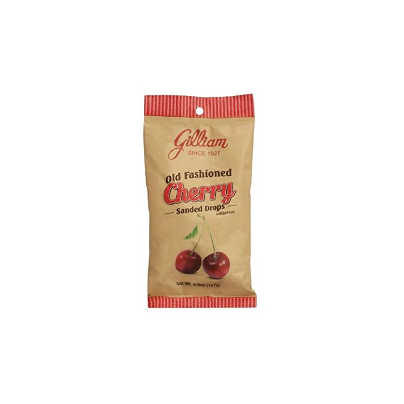 Gilliam Old Fashioned Cherry Flavored Sanded Drops (4.5 oz. Bag)