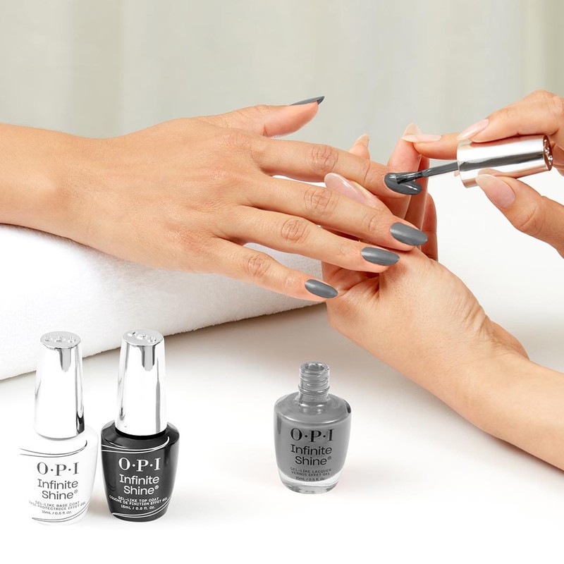 OPI Infinite Shine Nagellack, lang anhaltend, Stahl, Waters Run Deep,