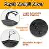AUDIFU Kayak Cockpit Cover Waterproof UV50+ Oxford Kayak Cockpit Cover
