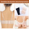 Lofez Bra Extender, Black, white, skin colour (3 hooks)