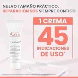 AVENE, Cicalfate+ Crema Protectora Reparadora, Para Calmar y Regenerar la Piel Irritada, Bebés Niños y Adultos, 15ml