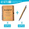 42 Set Spiral Notebook with Pen,60 Sheets,Office/School Supplies,5.7 x 4.1