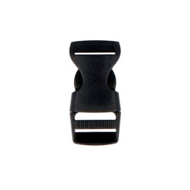INNSPIRO Velox Double Brooch Plastic Black 15 mm 5u., for Infinite Applications in the Clothing Sector. For Backpacks, Accessories and Much More, black