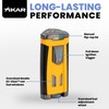Xikar HP3 Triple Jet Flame Butane Torch Lighter, Yellow |