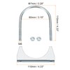 sourcing map Muffler U-Bolt Clamps for 80mm(3-1/8") Diameter Exhaust Tail