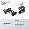 NEEWER 6"/15cm Adjustable Magic Arm with Super Clamp, 1/4" &