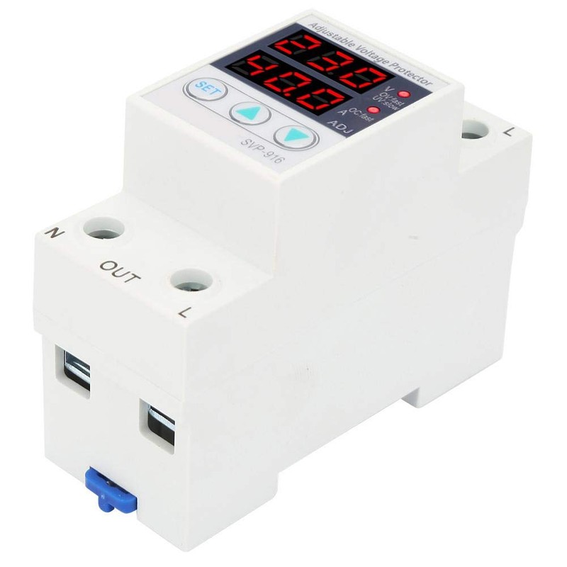 Fafeicy Inteligente monofásico ajustable sobretensión bajo voltaje protector de corriente,