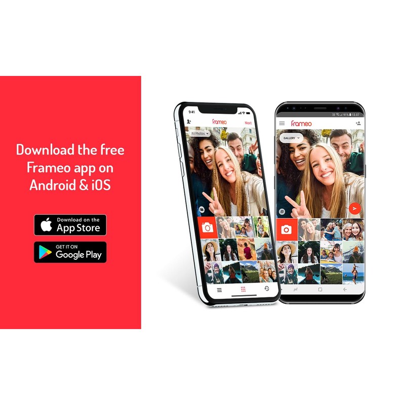Denver Digitaler Bilderrahmen Schwarz PFF-710 Frameo 7 Zoll