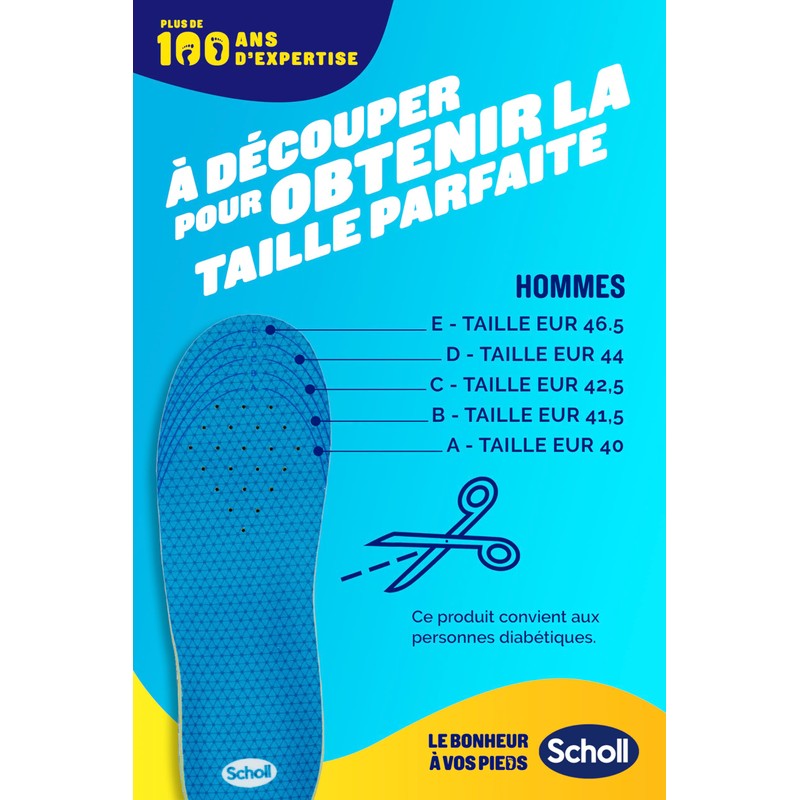 Scholl GelActiv Men's Casual Shoe Insoles - Increased Comfort Thanks