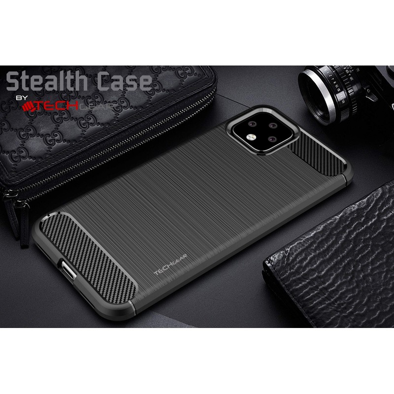 TECHGEAR Pixel 4 Case [Stealth Case] Flexible, Shockproof, Ultra Slim,
