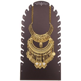 Angelynn's Freestanding Statement Necklace Display Stand, Boutique Easel Jewelry Organizer Holder, Laura Rubbed Bronze