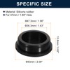 sourcing map 2 Pcs Black Plug Holes, Waterproof Rubber Button