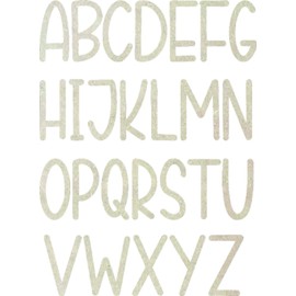 Wood Craft Letter Tall 4 Inch A Wooden Letter Unfinished Craft, Wood Alphabet for Nursery Room Decor,Peachy Day MDF Cutout