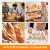 QWLWBU 5 Pcs Baguett-e Bread Pan Set,Nonstick 4-Slot Perforated French