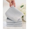 Cozy Earth Waffle Washcloths - 4 Pack - Harbor Mist