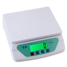 Postal Scale Shipping Scale, Accurate Digital 30kg 66lb/1g 0.1oz Back-Lit LCD Display, Digital Scale for Packages, Letters, Food g/oz/lb/kg/tl/ct Conversion (White)