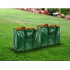 LIVIVO Set of 2 Heavy Duty Reusable 150L Garden Waste