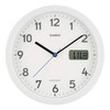 CASIO IC-860J-7JF Wall Clock, Radio Clock, White, Analog, Date Display,