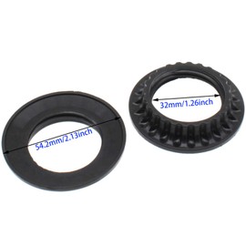 1.26 Inch E26 Light Socket Collar Ring 4 Pcs Black Lamp Shade Collar Rings Retainer Rings and Replacement Adapter [FDXGYH, Black]