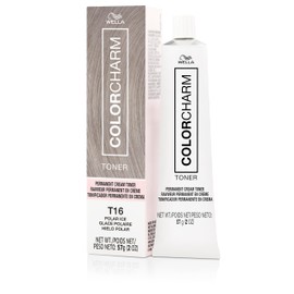 COLORCHARM Permanent Cream Toner | Neutralize Brass | Free of Animal-Derived Ingredients, Parabens & Gluten Free | T16 Polar Ice | 2 oz