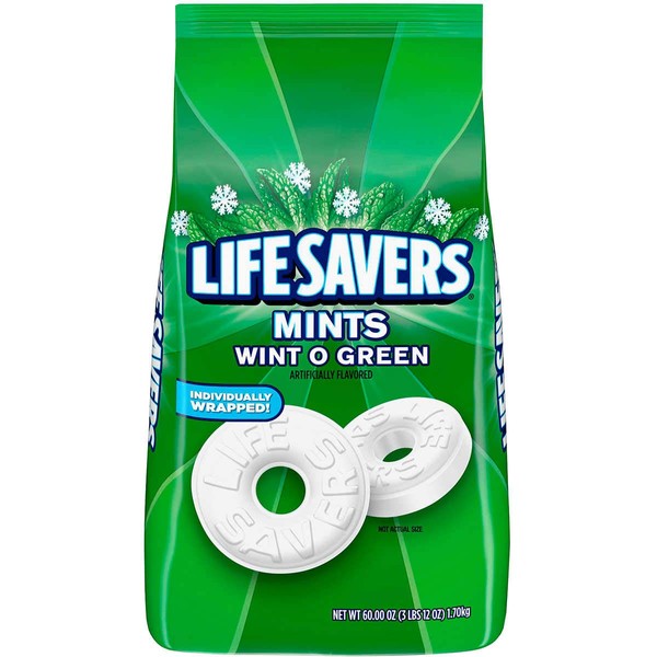 Bulk Pack Candy (Life Savers Mints, Wint O Green, 60 oz)