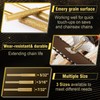 24pcs High Hardness Titanium Plated Chainsaw Sharpener Bits for Chain,