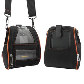 EXCEPRINT Carrying Case for Zebra ZQ630 & QLN420 - Portable Thermal Label Printer Bag with Shoulder Strap and Belt Clip, Easy Transport and Protection, Convenient Label Access