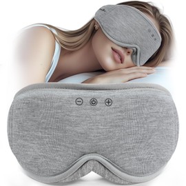 MUSICOZY Sleep Mask Headphones | 100% Blackout 3D Organic Bamboo Cotton Eye Mask for Travel & Restful Sleep,Shift Work | Bluetooth 5.4 Sleep Headphone Cool Gadgets Gift for Men & Women!