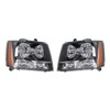 SEBLAFF Halogen Headlight Assembly Headlights with Clear Lens Amber Corner