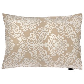 CAMEL PALMS Made in Japan 100% Cotton Pillowcase, Pillow Cover, Zipper Type, for 43×63cm, Ornament Pattern, Beige