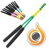 JD Pro Aluminium 'Metal' Diabolo Handsticks, Fitted With Super Smooth