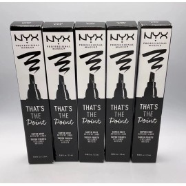 NYX LOT of 5:  NYX That's The Point Liquid Eyeliner Super Edgy ~ Black ~ New