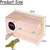 PureVie Wood Breeding Box, Parakeet Nesting Box, Bird Aviary Cage