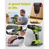 Cordless Drill, 21V Power Drill with Dual 2.0Ah Power Pack
