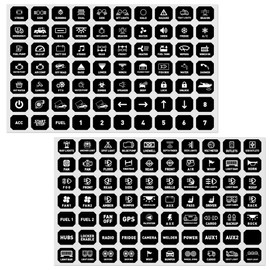 MICTUNING 140PCS Switch Panel Stickers for P1s RGB 8/12 Gang, Rocker Toggle Switch Labels for Boat Marine Truck RV Offroad