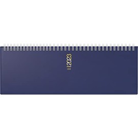 rido/idé Weekly Calendar Model AC Weekly Landscape Appointment 2023 Sheet Size 30.7 x 10.5 cm Blue