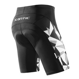 Santic Cycling Shorts Mens 3D Padded Bike Shorts for Mens Biking Bike Bicycle Shorts Pants High Breathable