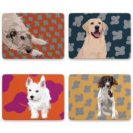 Leslie Gerry Dog Placemats, Set of 4