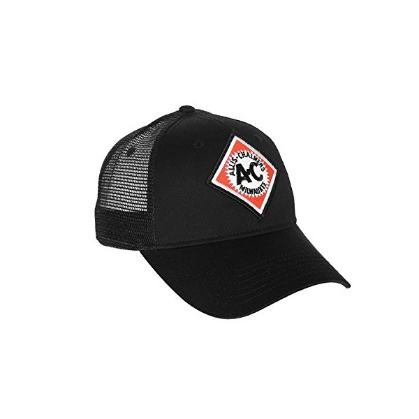 Allis Chalmers Hat with Vintage AC Logo, Black Mesh