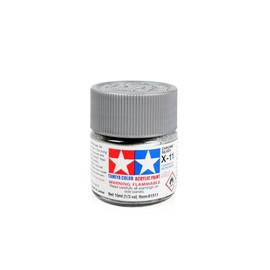 TAMIYA Acrylic Mini X11 Chrome Silver TAM81511 Plastic Paint Acrylic