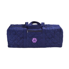 Hugger Mugger Quilted Yoga Mat Bag - fits Most Yoga mats with Extra Room for Props, 100% Durable Cotton, Double Handles, Inside and Outside Zipper Pockets