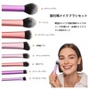 Coehaopike 7pcs Makeup Brushes Set for Powder Eyeshadow Cheek Colorful