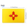 QQSD New Mexico Flag Patch Tactical PVC Hook and Loop